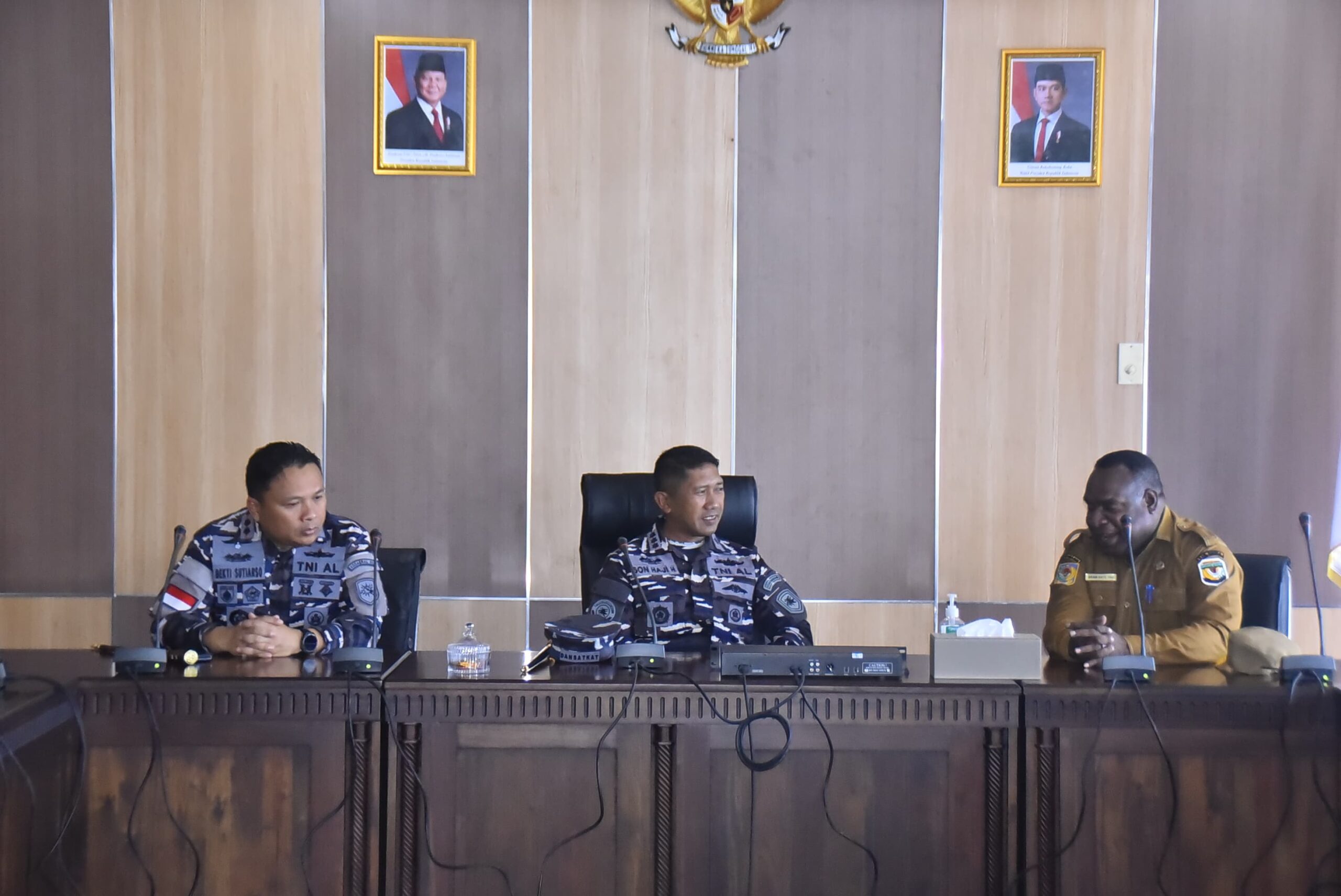 Perkuat Sinergitas, Satgas Trisila 2026 Armada III Sambangi Kantor Bupati Mimika