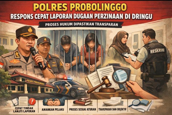 Laporan Dugaan Perzinaan Warga Dringu Diproses, Polres Probolinggo Pastikan Penanganan Profesional