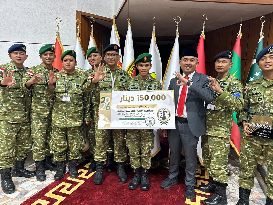 Membanggakan, Prajurit TNI Juara Musabaqoh Hifdzil Qur’an 30 Juz di Libya Membanggakan, Prajurit TNI Juara Musabaqoh Hifdzil Qur’an 30 Juz di Libya