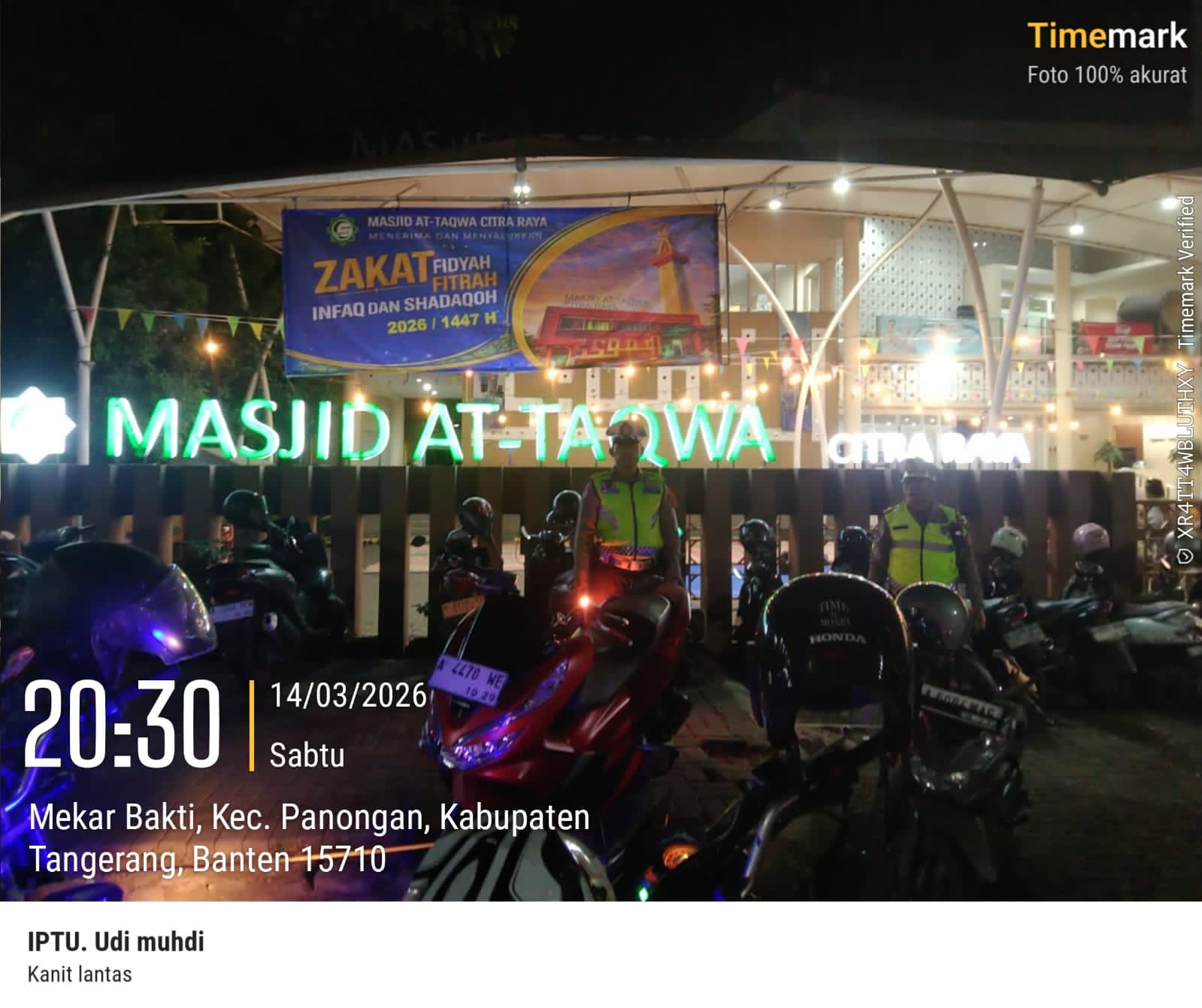 Arus Lalu Lintas di Bundaran 4 Citra Raya Ramai namun Lancar, Polisi Imbau Pengendara Tetap Waspada