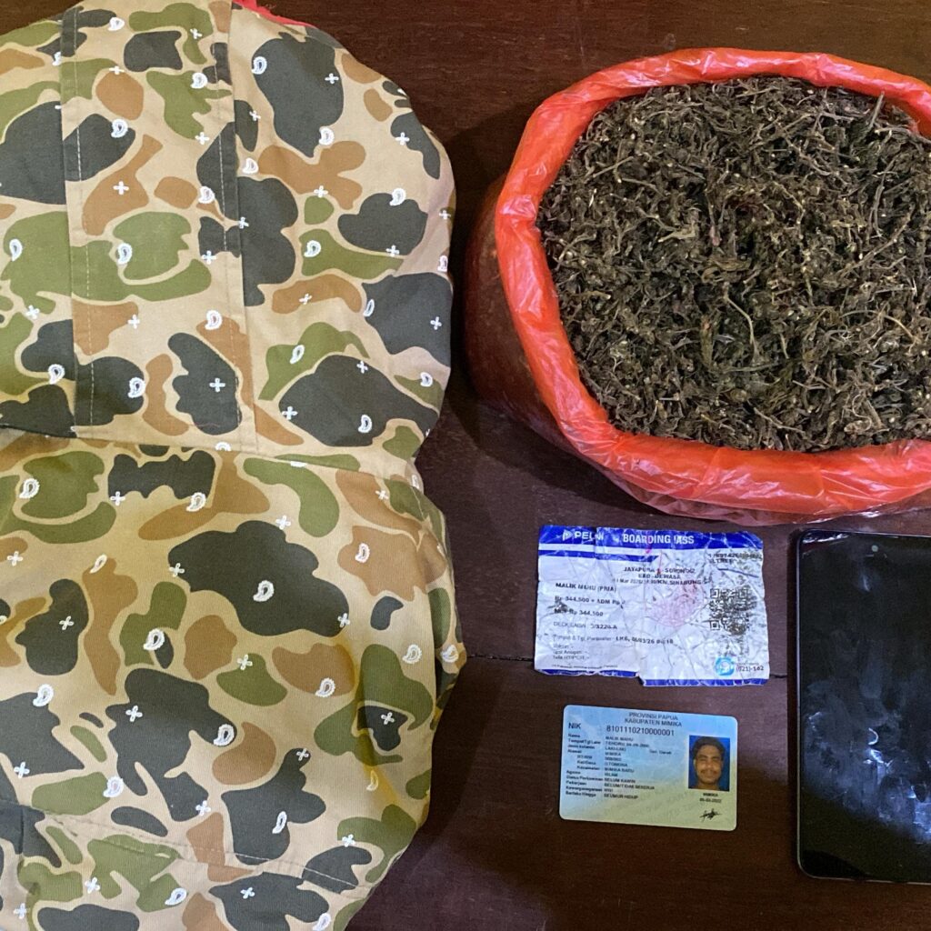 Satresnarkoba Polresta Sorong Kota Gagalkan Peredaran 485 Gram Ganja dari Jayapura, Satu Tersangka Diamankan di Pelabuhan