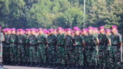 Seluruh Prajurit Yonif 2 Marinir TNI AL Ikuti Apel Khusus Brigif 1 Marinir