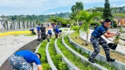 Bakti Sosial, Satgas Trisila 2026 Koarmada III Gelar Aksi Bersih-Bersih di Tugu Fakfak