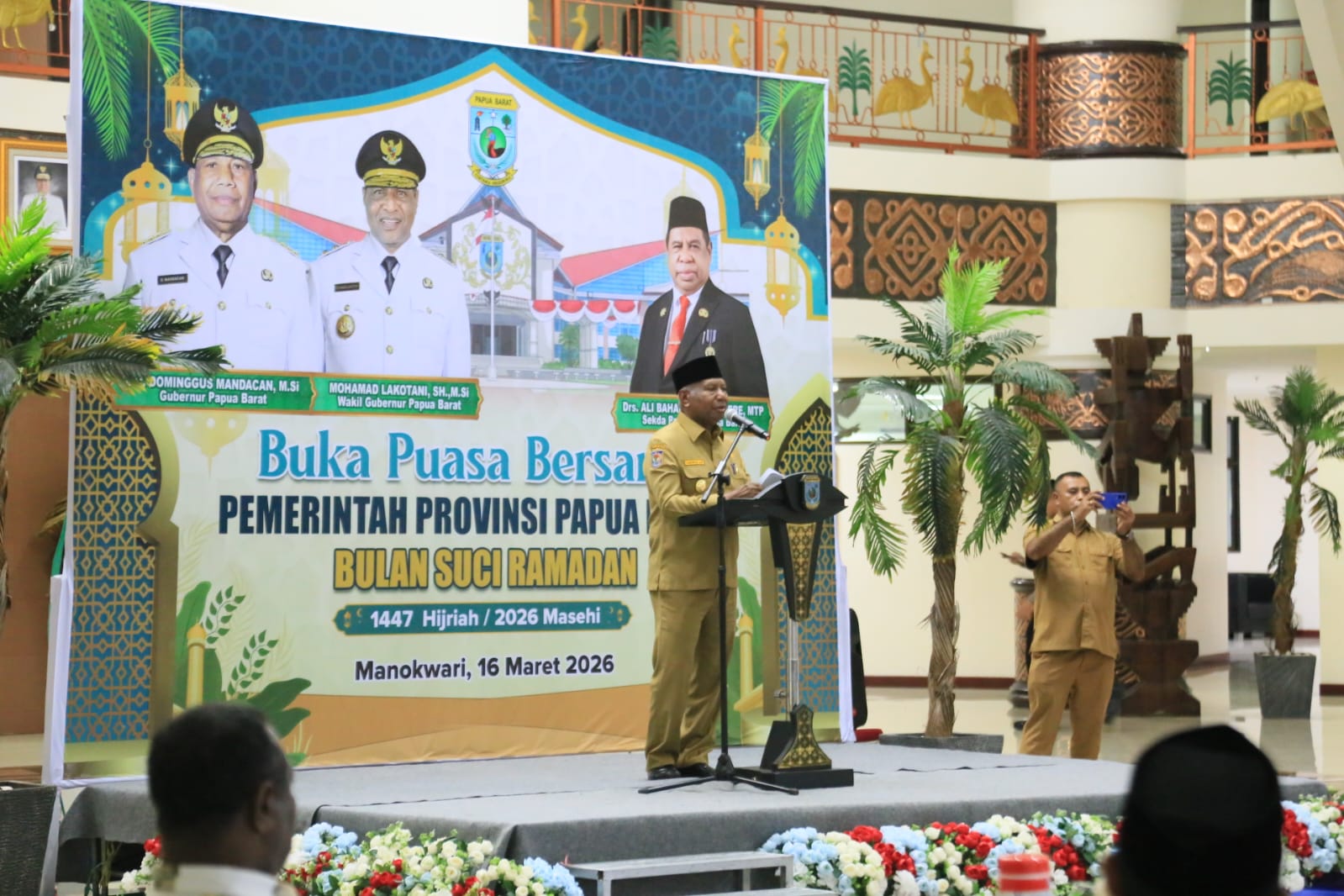 Ramadan Penuh Kebersamaan, Pangdam XVIII/Kasuari Hadiri Buka Puasa Bersama Pemprov Papua Barat