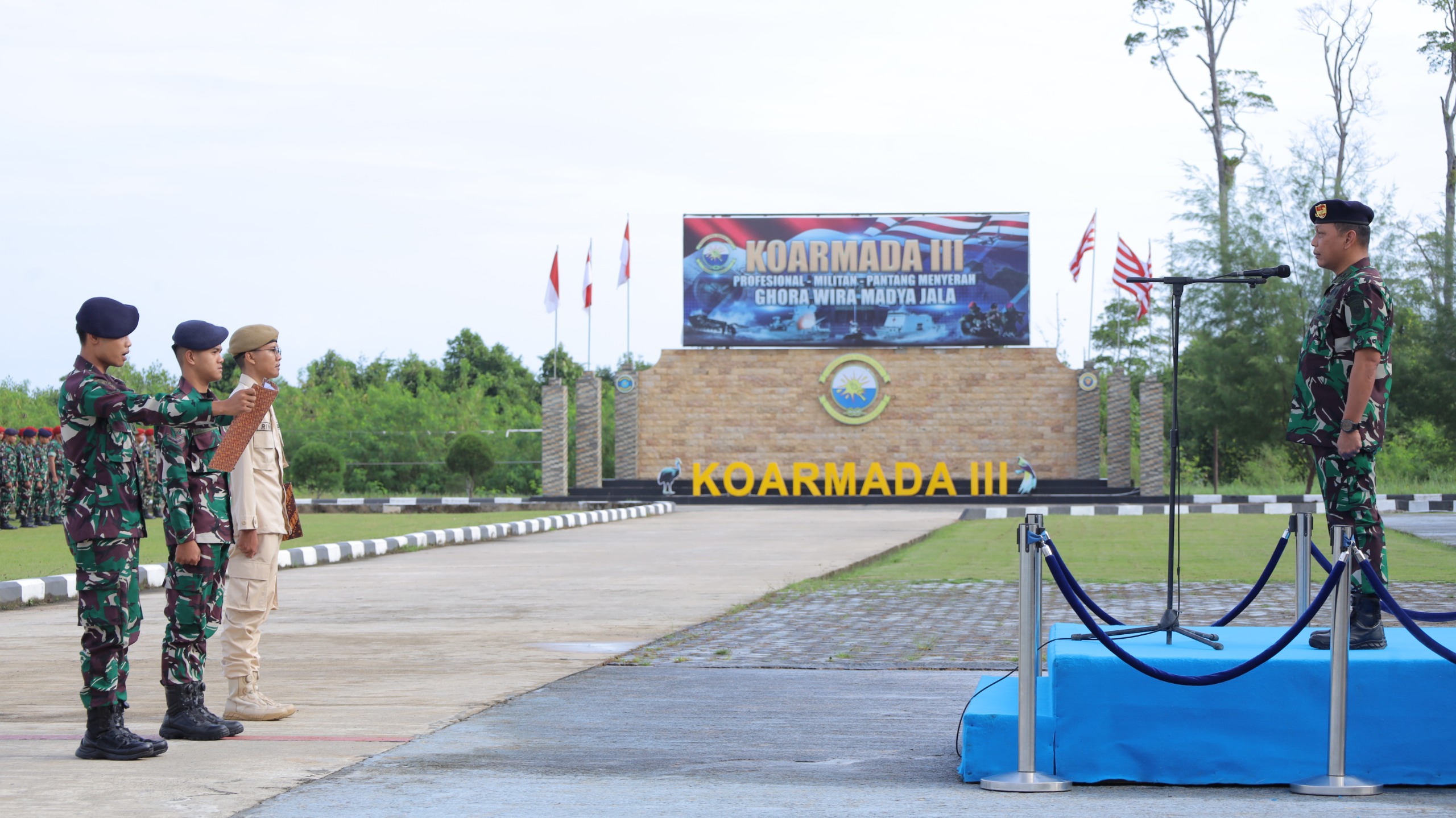 Momentum Upacara 17-an, Koarmada III Jaga Kesiapsiagaan Unsur dan Kondusivitas Jelang Lebaran