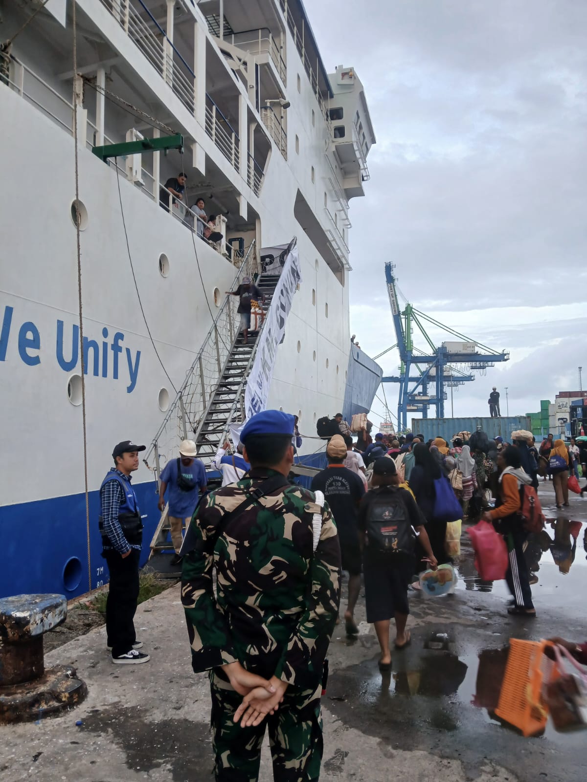 Pelni Sorong Perketat Pengamanan Arus Balik Mudik Lebaran 1447 H di Pelabuhan Umum Sorong