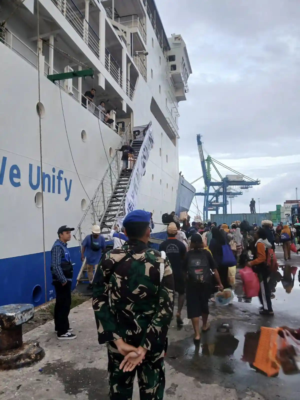 Pelni Sorong Perketat Pengamanan Arus Balik Mudik Lebaran 1447 H di Pelabuhan Umum Sorong