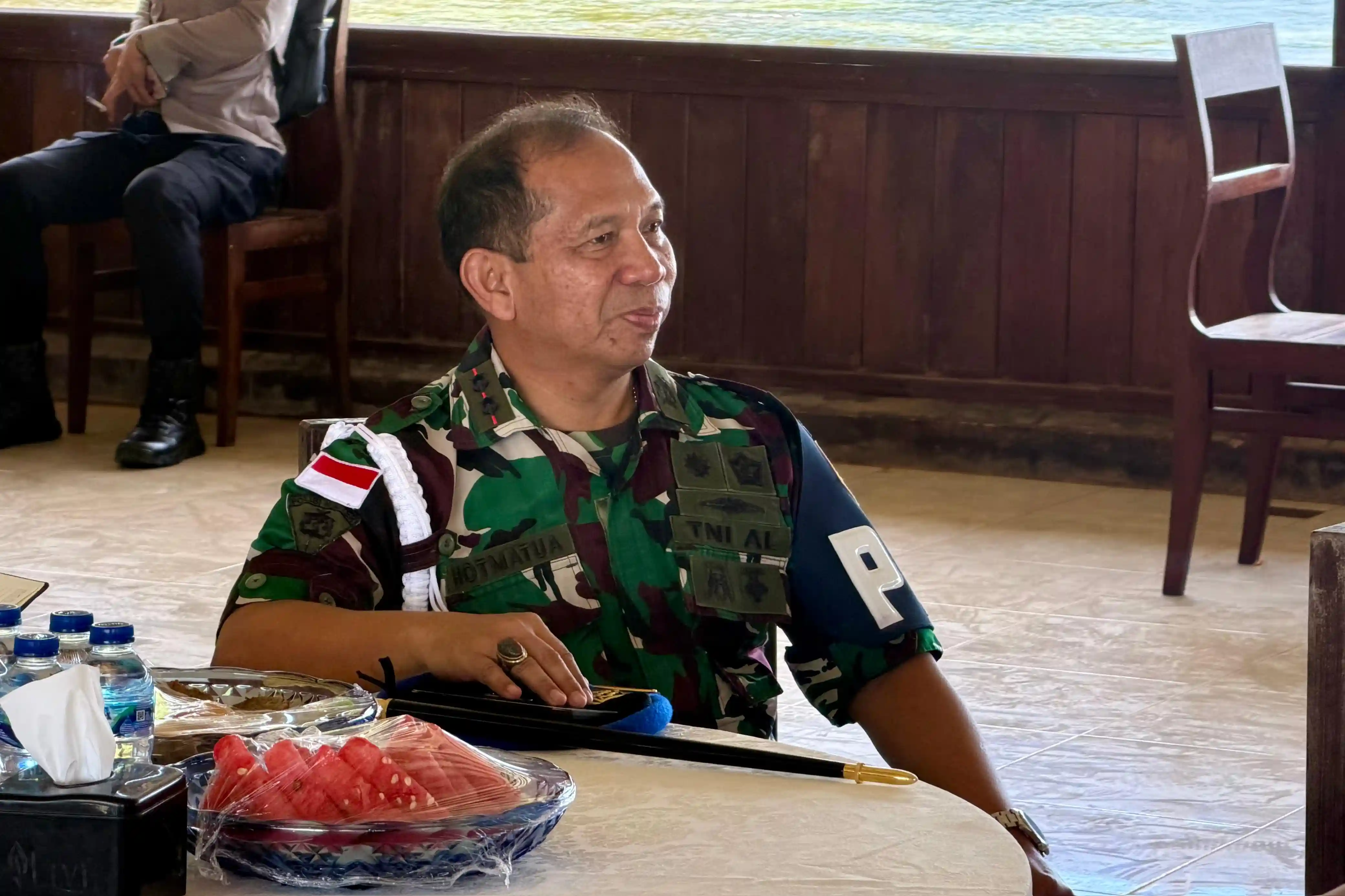 Sinergitas TNI-Polri, Danpom Koarmada III Hadiri Anev Pengamanan Objek Wisata Selama Libur Lebaran 2026