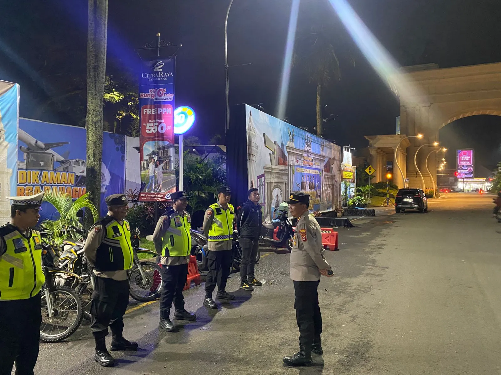 Apel Malam Personel Pos Pam KRYD Pos Citra Raya, Dilanjutkan Pengamanan Arus Balik Lebaran