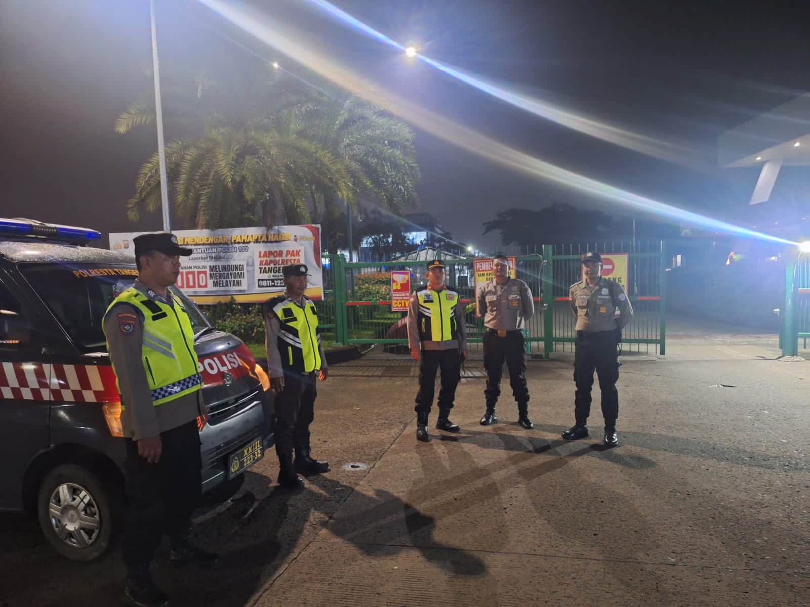 Kanit Binmas Polsek Cikupa Laksanakan Ops Cipkon KRYD Patroli Mobile di Wilayah Hukum Polsek Cikupa