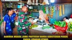 Babinsa Muara Jawa Pastikan Harga Kebutuhan Pokok Pasca Lebaran Stabil