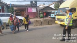 Personel Polsek Cikupa Laksanakan PECAK Sore Hari, Arus Lalin Ramai Lancar Terkendali