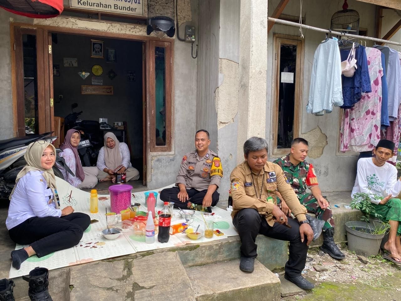 Sinergitas TNI-Polri dan Kelurahan, Sambang Tokoh Agama di Bunder Perkuat Kamtibmas