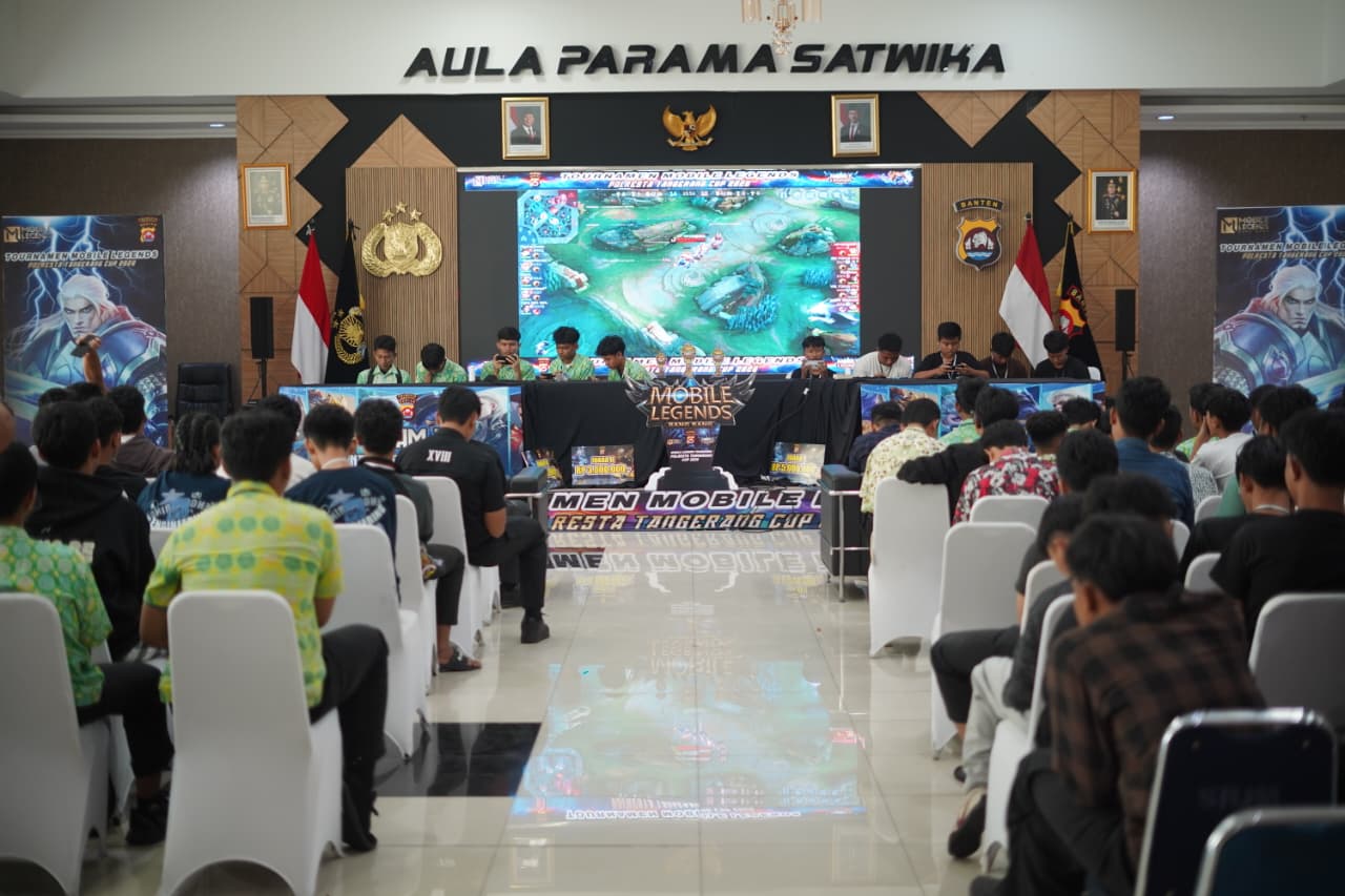 Dari Game ke Prestasi: Polresta Tangerang Gelar Turnamen E-Sport Mobile Legend Pelajar