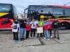 Personel Polsek Cikupa Amankan Keberangkatan Buruh FSB TIA KSBSI Kabupaten Tangerang Menuju Monas dalam Rangka May Day 2026