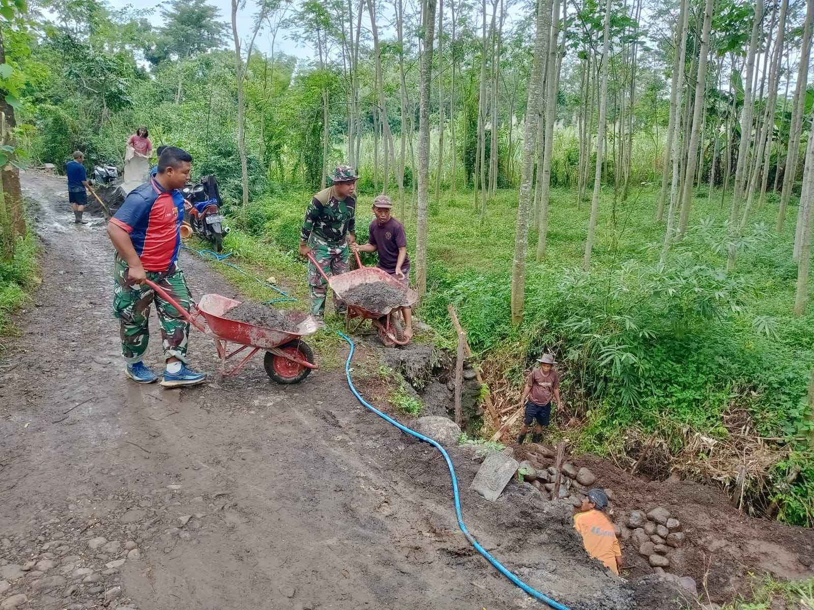 Progres TMMD Ke-128 Capai Tahap Akhir, Pembangunan TPT Tinggal 2 Titik