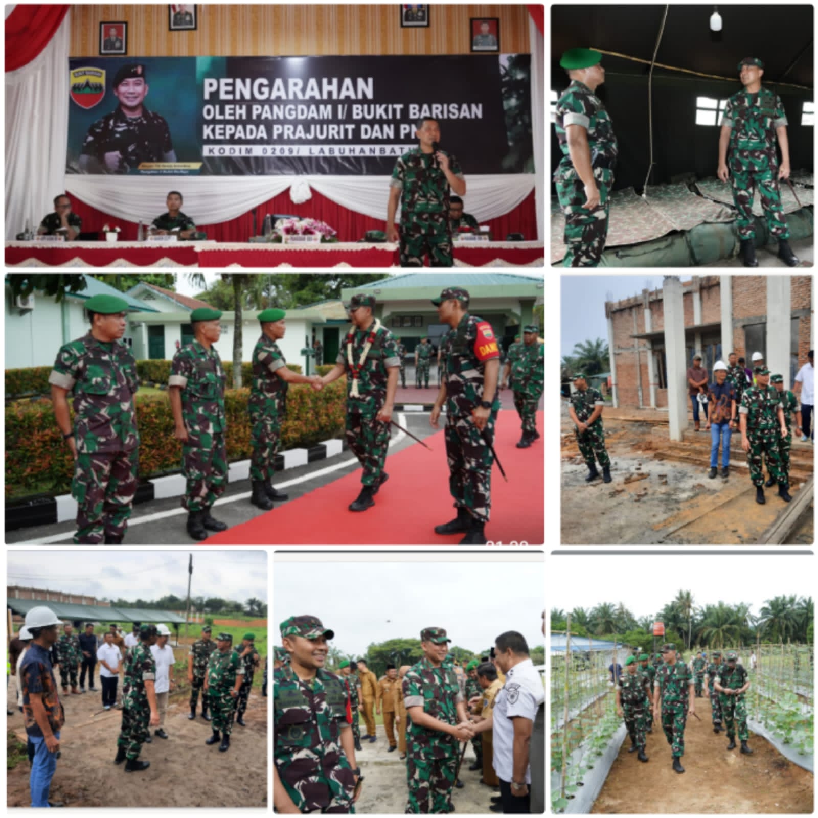 Pangdam I/BB Tinjau Kesiapan Satuan di Labuhanbatu dan Langkat