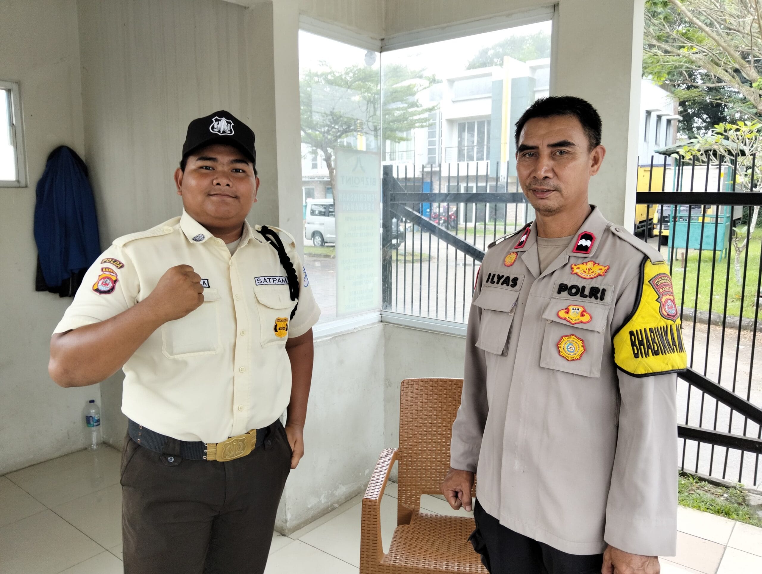 Aipda Ilyas Laksanakan Binwil di Pos Security Bizpoint Sukamulya