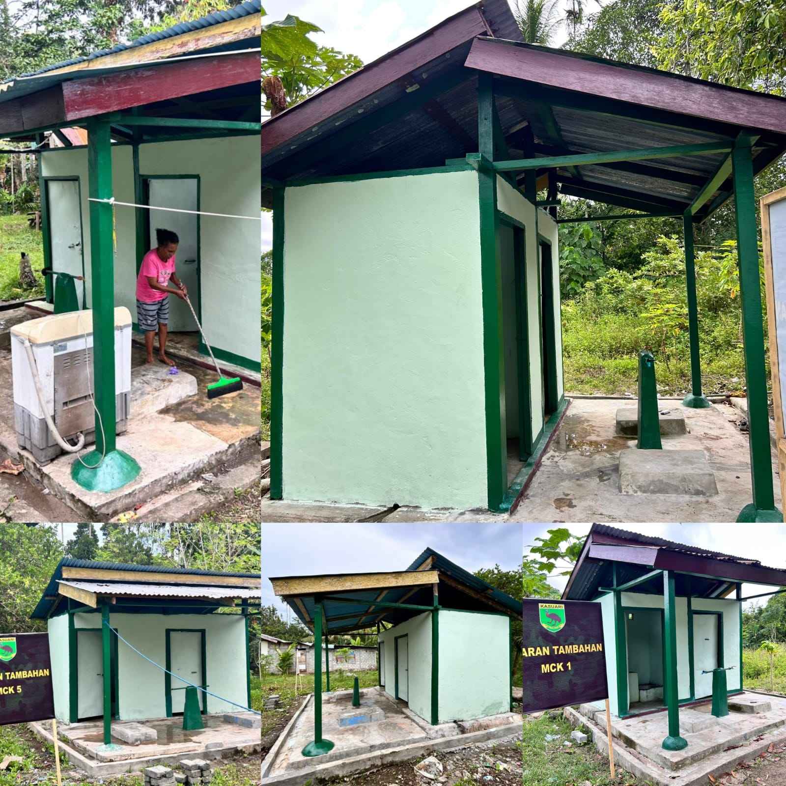 5 Unit MCK Warga Kampung Tanah Rubuh Rampung dan Dicat