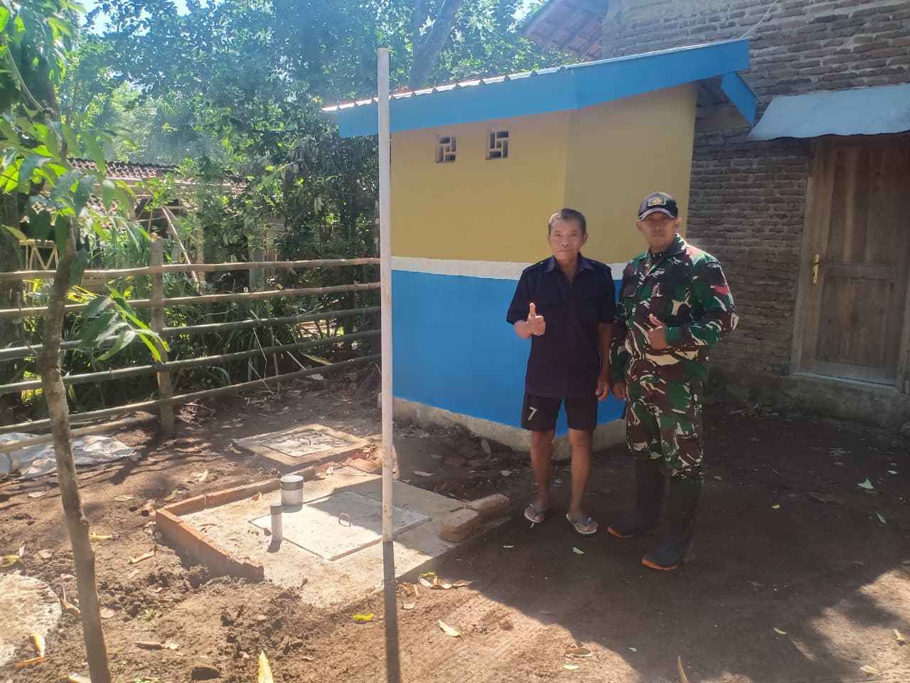 Pembangunan Sanitasi Rumah Abu Hasan Warga Dusun Leduk Desa Brabe Tuntas dan Siap di Gunakan
