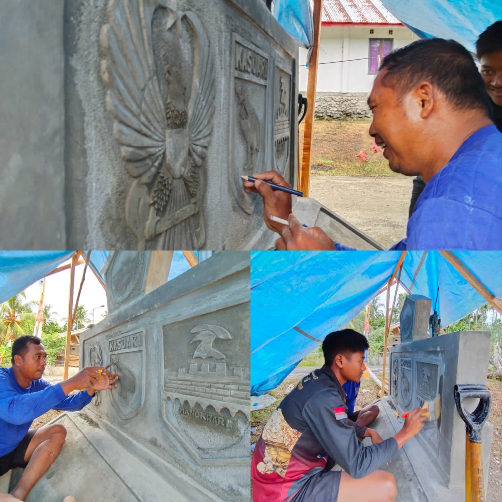 IMG-20260519-WA0042 Pembuatan Tugu Prasasti TMMD Ke-128 Capai 75 Persen