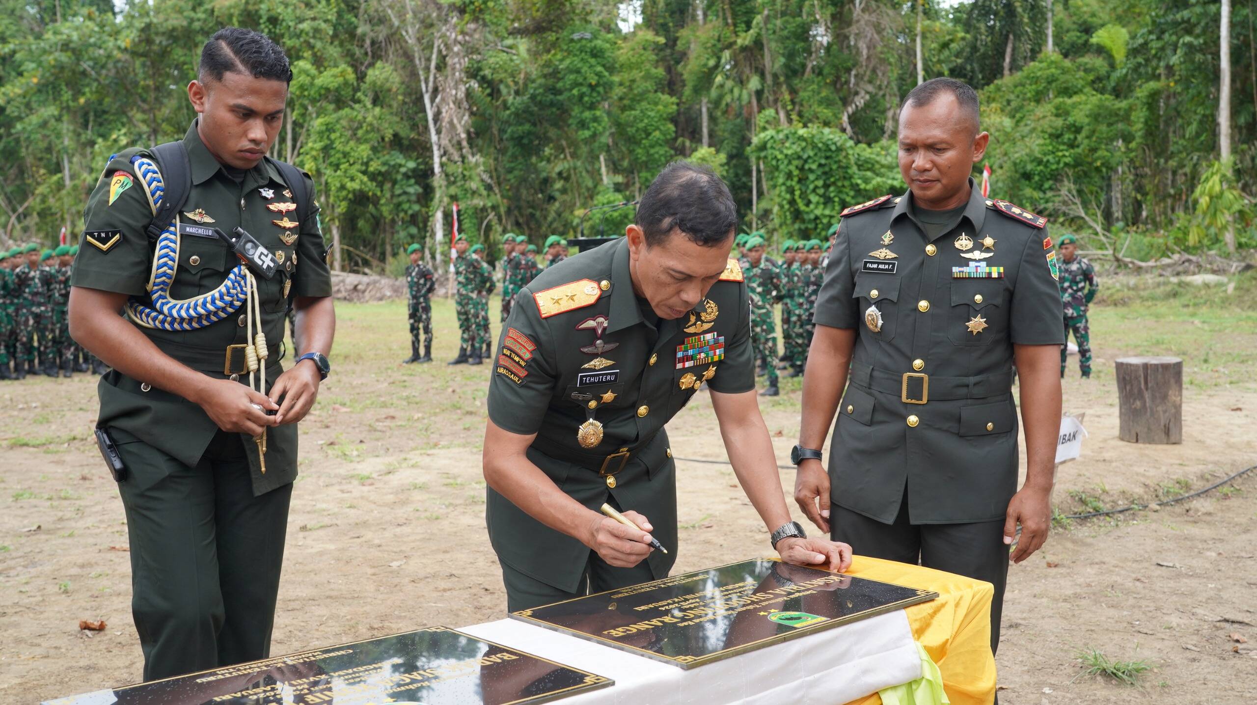 Pangdam XVIII/Kasuari Resmikan Lapangan Tembak dan Daerah Latihan Tempur Yonif TP 805/KSW: Kobarkan Semangat Prajurit Tangguh yang Profesional