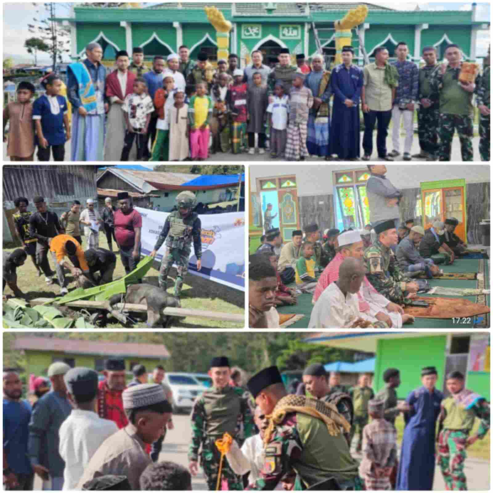IMG-20260528-WA0007 Merajut Kebersamaan di Hari Raya Idul Adha 1447 H, Satgas Yonif 521/DY Rayakan Momen Penuh Hikmah di Masjid Al Aqsa dan Serahkan Hewan Kurban Bersama Warga Distrik Walesi