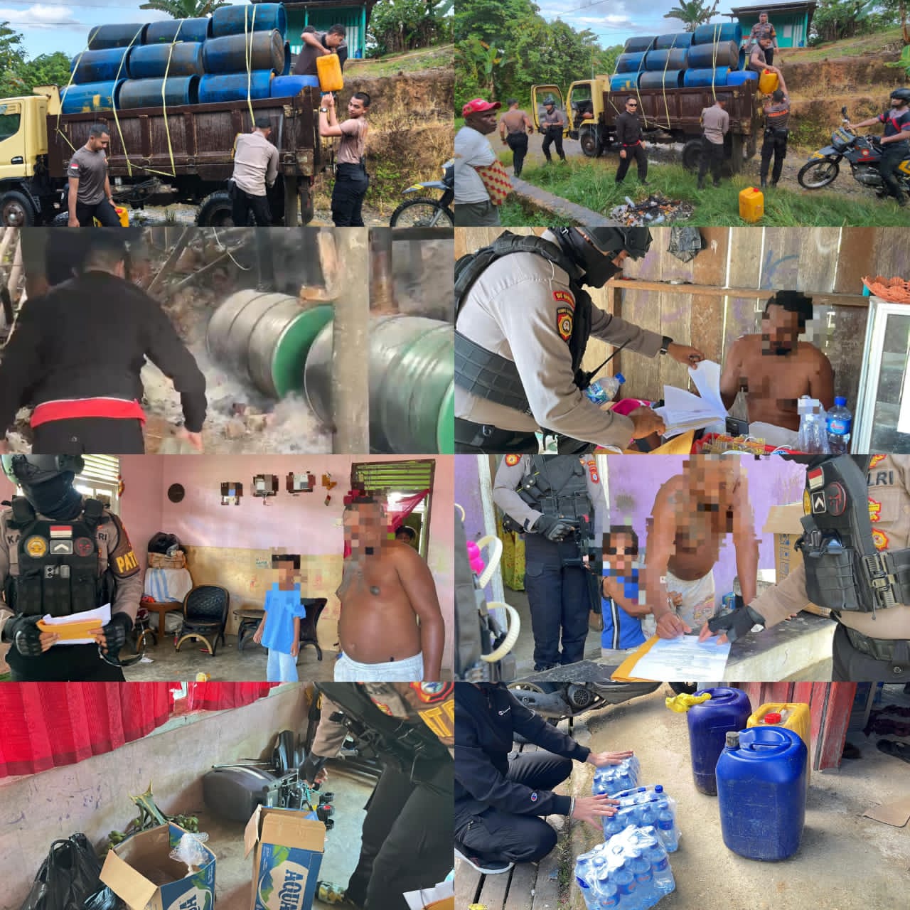 IMG-20260601-WA0097 Razia Miras Ilegal: Polisi Temukan 15 Titik Penyulingan Cap Tikus di Sorong