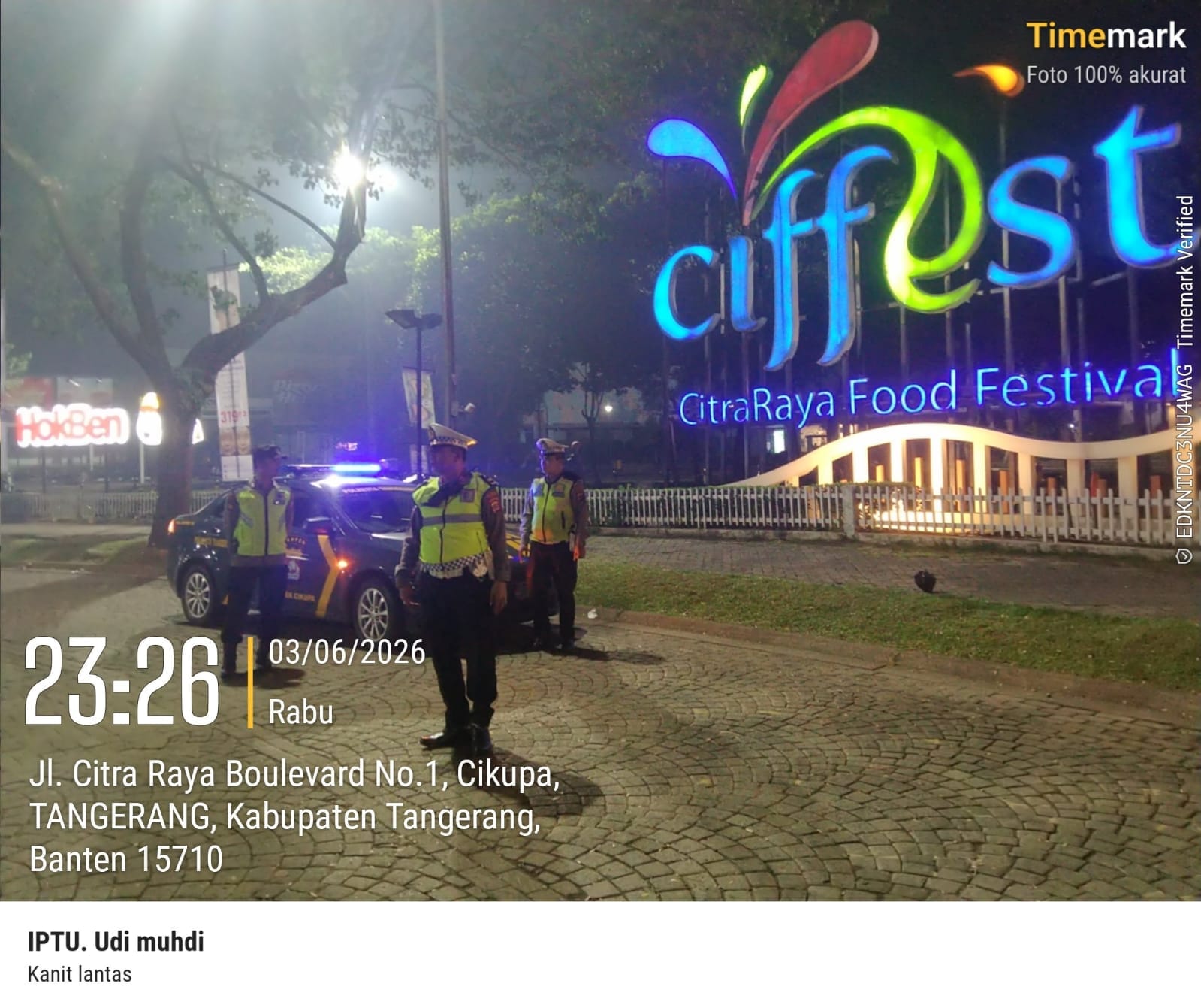 Patroli KRYD Polsek Cikupa Sisir Sejumlah Titik Rawan, Antisipasi Gangguan Kamtibmas