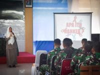 Kodim 1710/Mimika Bekali Prajurit dan Persit Pengetahuan Deteksi Dini Kanker dan Tumor
