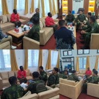 Hadir sebagai Saudara, Dansatgasmar Pamtas Mobile RI–PNG Koops TNI Habema 2026 Jalin Silaturahmi dengan Bupati Deiyai