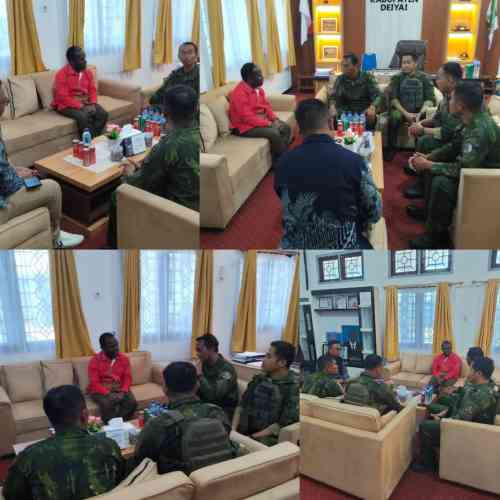IMG-20260619-WA0036 Hadir sebagai Saudara, Dansatgasmar Pamtas Mobile RI–PNG Koops TNI Habema 2026 Jalin Silaturahmi dengan Bupati Deiyai