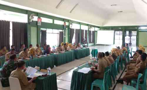 Mantapkan Koordinasi Lintas Sektor, Kodim dan Pemkab Bojonegoro Gelar Rakor Kesiapan TMMD 129