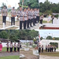 Kapolda Papua Barat Daya Pimpin Upacara Ziarah Rombongan di TMP dalam Rangka Hari Bhayangkara ke-80