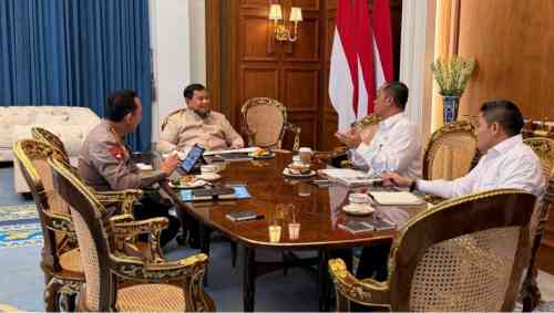 Presiden Prabowo Terima Kapolri, Seskab Teddy: Polri Tekankan Komitmen Jaga Stabilitas Nasional