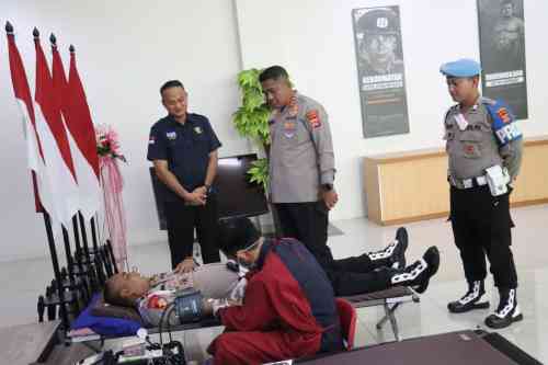 Polresta Tangerang Gelar Donor Darah, Bakti Kesehatan Maknai Hari Bhayangkara