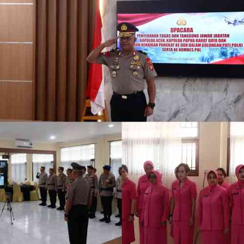 Kombes Pol. Semmy Ronny Thabaa, S.E. Resmi Sandang Pangkat Brigadir Jenderal Polisi, Polda PBD Ikuti Upacara Kenaikan Pangkat Secara Virtual