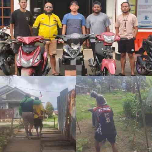 Team Paniki Polsek Sorong Timur Tangkap Terduga Pelaku Pencurian Kendaraan Bermotor di Kota Sorong