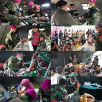 Hadir untuk Rakyat, Satgas Yonif 2 Marinir dan Kodim 1703/Deiyai Gelar Khitanan Massal di Waghete