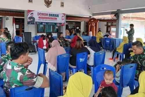 Antisipasi Krisis Stok, Dua Koramil Jajaran Kodim Bojonegoro Gelar Bakti Sosial Donor Darah