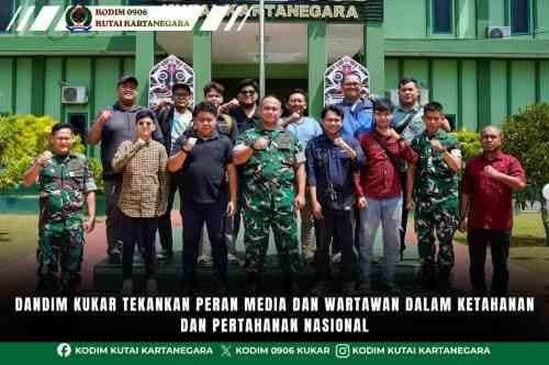 Dandim Kukar Tekankan Peran Media dan Wartawan dalam Ketahanan dan Pertahanan Nasional