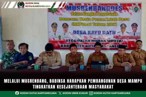 foto website - 2026-07-10T092736.836 Melalui Musrenbang, Babinsa Harapkan Pembangunan Desa Mampu Tingkatkan Kesejahteraan Masyarakat