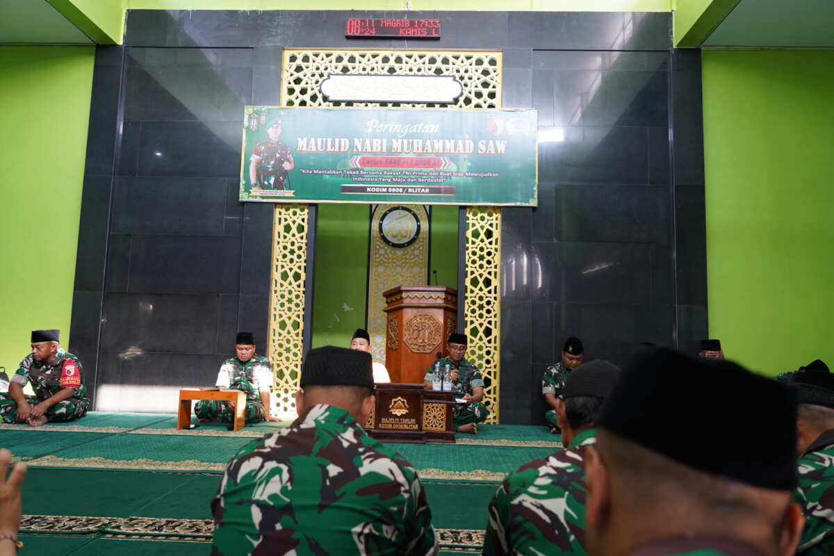 Perkuat Iman Dan Ketaatan, Kodim 0808/Blitar Gelar Peringatan Maulid Nabi Muhammad SAW 1448 H