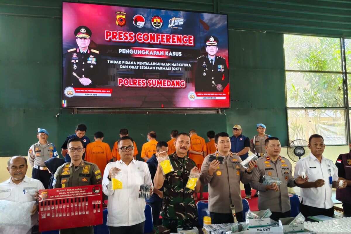 Polres Sumedang ungkap peredaran 502.819 butir OKT selama Agustus
