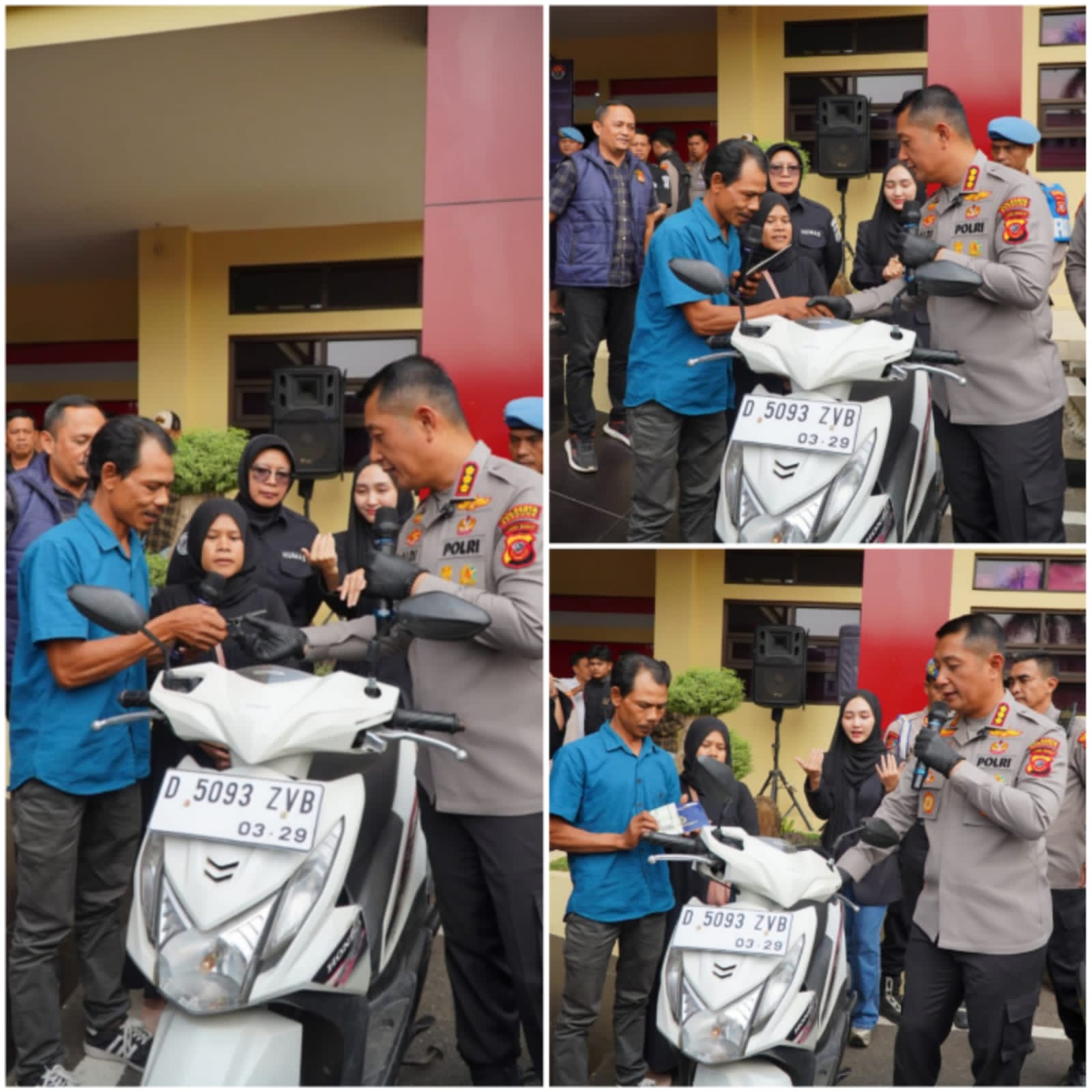 Dua Pekan Hilang Dicuri, Motor Warga Bandung Akhirnya Kembali Berkat Polisi