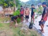 TMMD Ke-129 Kodim 1807/Sorsel, TNI dan Warga Tanam Pohon Bersama untuk Hijaukan Kampung Sesor