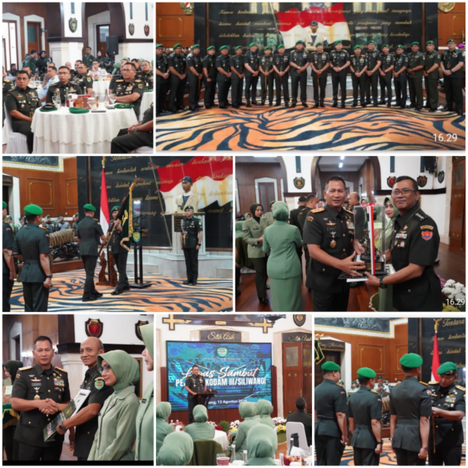 TRADISI SERTIJAB PEJABAT KODAM III/SILIWANGI, PANGDAM TEKANKAN INTEGRITAS DAN PROFESIONALISME
