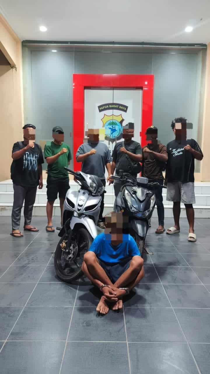 Polres Sorong Tangkap Terduga Pelaku Curanmor, Satu Unit Sepeda Motor Berhasil Diamankan