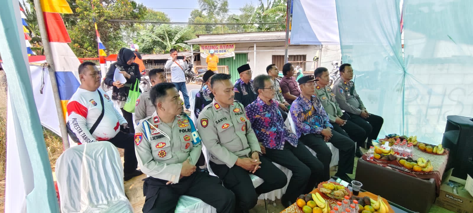 Jembatan Merah Putih Pasir Jaya Diresmikan Presiden RI, Polsek Cikupa Kawal Momentum Peningkatan Konektivitas Warga