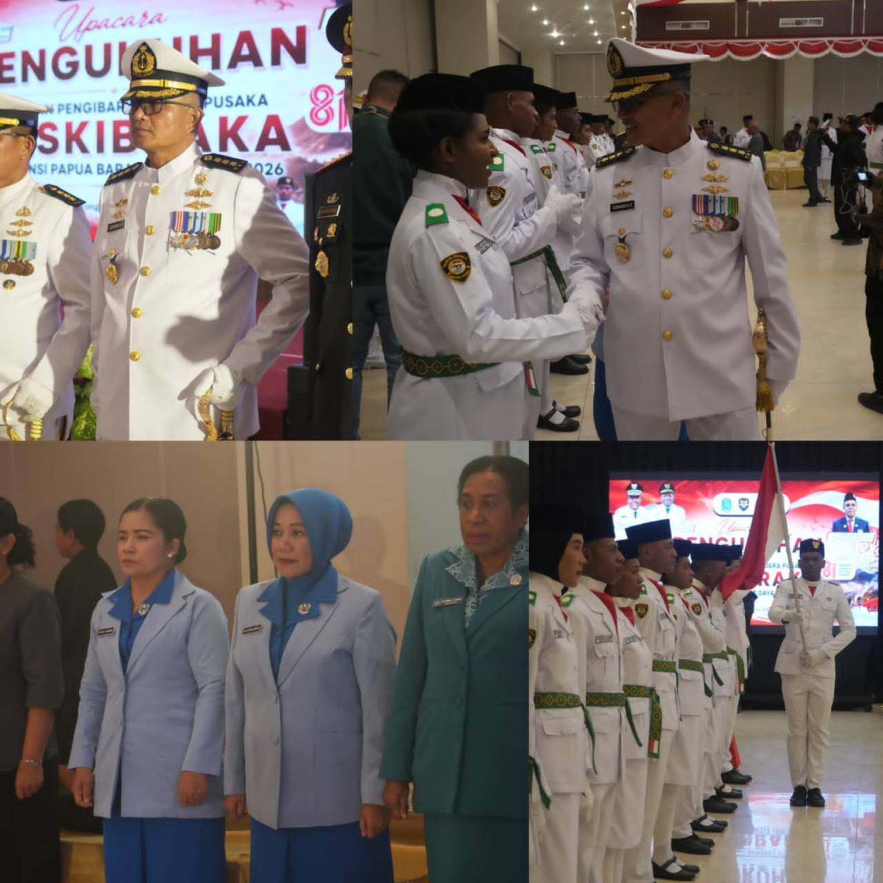 Koarmada III Hadiri Pengukuhan Paskibraka Provinsi Papua Barat Daya Tahun 2026